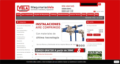 Desktop Screenshot of maquinariasvela.com