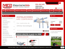 Tablet Screenshot of maquinariasvela.com